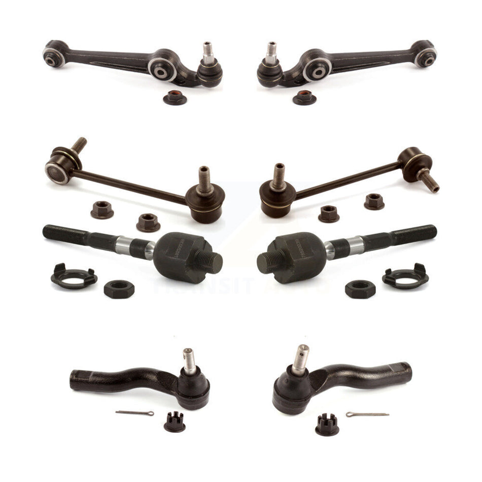Front Suspension Control Arm And Ball Joint Assembly Steering Tie Rod End Stabilizer Bar Link Kit (8Pc) For Ford Fusion Mercury Milan Lincoln MKZ Zephyr KTR-103253