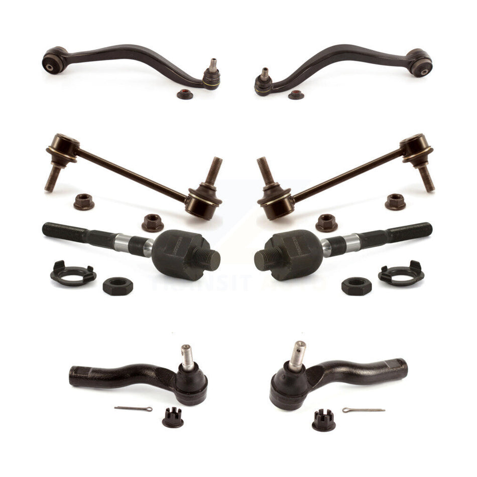 Front Suspension Control Arm And Ball Joint Assembly Steering Tie Rod End Stabilizer Bar Link Kit (8Pc) For Lincoln MKZ KTR-103260