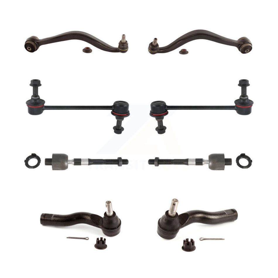 Front Suspension Control Arm And Ball Joint Assembly Steering Tie Rod End Stabilizer Bar Link Kit (8Pc) For Lincoln MKZ KTR-103260