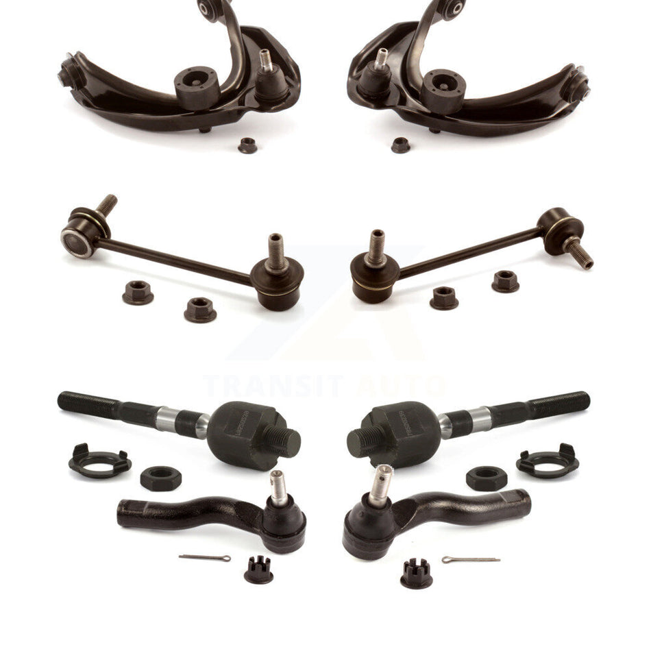 Front Suspension Control Arm And Ball Joint Assembly Steering Tie Rod End Stabilizer Bar Link Kit (8Pc) For Ford Fusion Mercury Milan Lincoln MKZ Zephyr KTR-103264