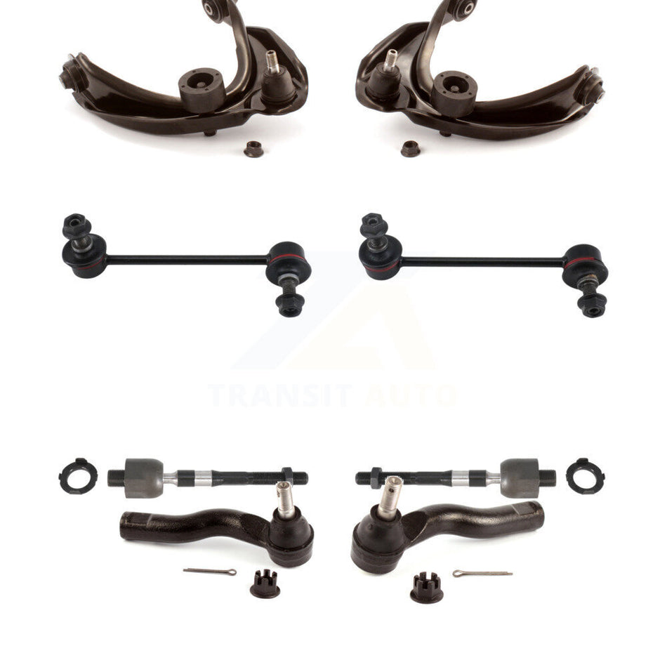 Front Suspension Control Arm And Ball Joint Assembly Steering Tie Rod End Stabilizer Bar Link Kit (8Pc) For Ford Fusion Mercury Milan Lincoln MKZ Zephyr KTR-103264