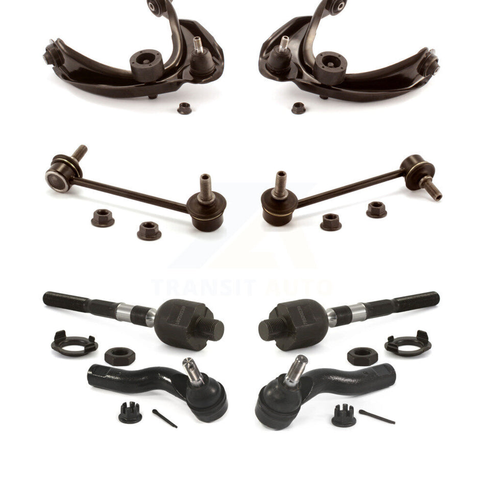 Front Suspension Control Arm And Ball Joint Assembly Steering Tie Rod End Stabilizer Bar Link Kit (8Pc) For 2010 Ford Fusion 3.5L KTR-103265