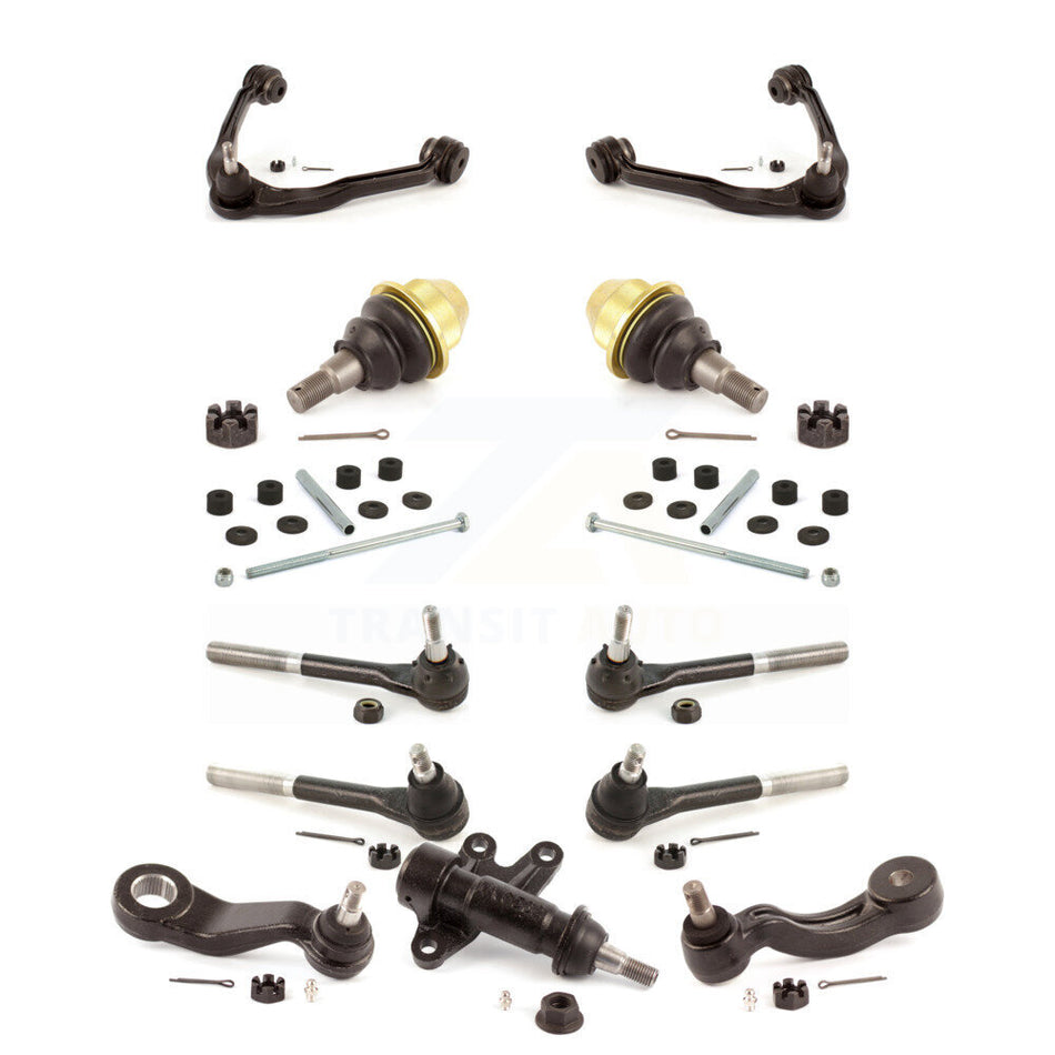 Front Control Arms Assembly And Lower Ball Joints Tie Rods Link Sway Bar Suspension Kit (13Pc) For 2000 GMC Yukon 5.7L Without Frame Bracket KTR-103414