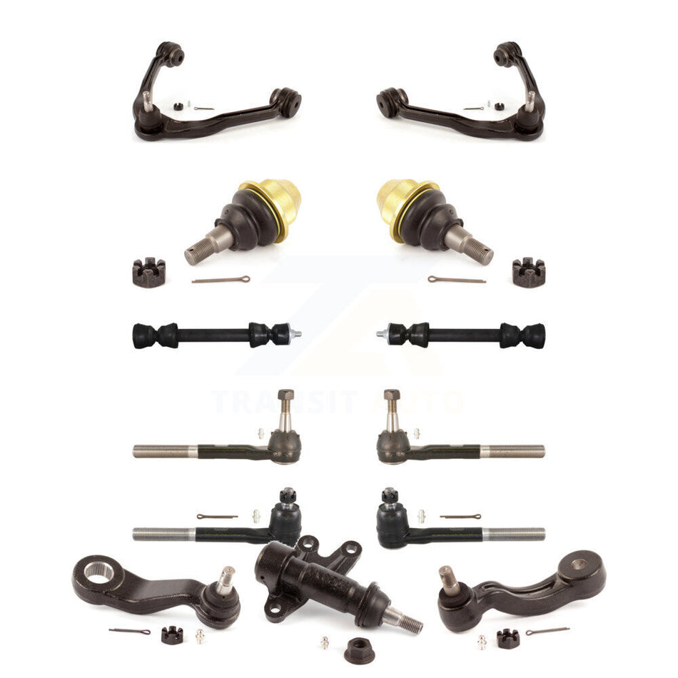 Front Control Arms Assembly And Lower Ball Joints Tie Rods Link Sway Bar Suspension Kit (13Pc) For 2000 GMC Yukon 5.7L Without Frame Bracket KTR-103414