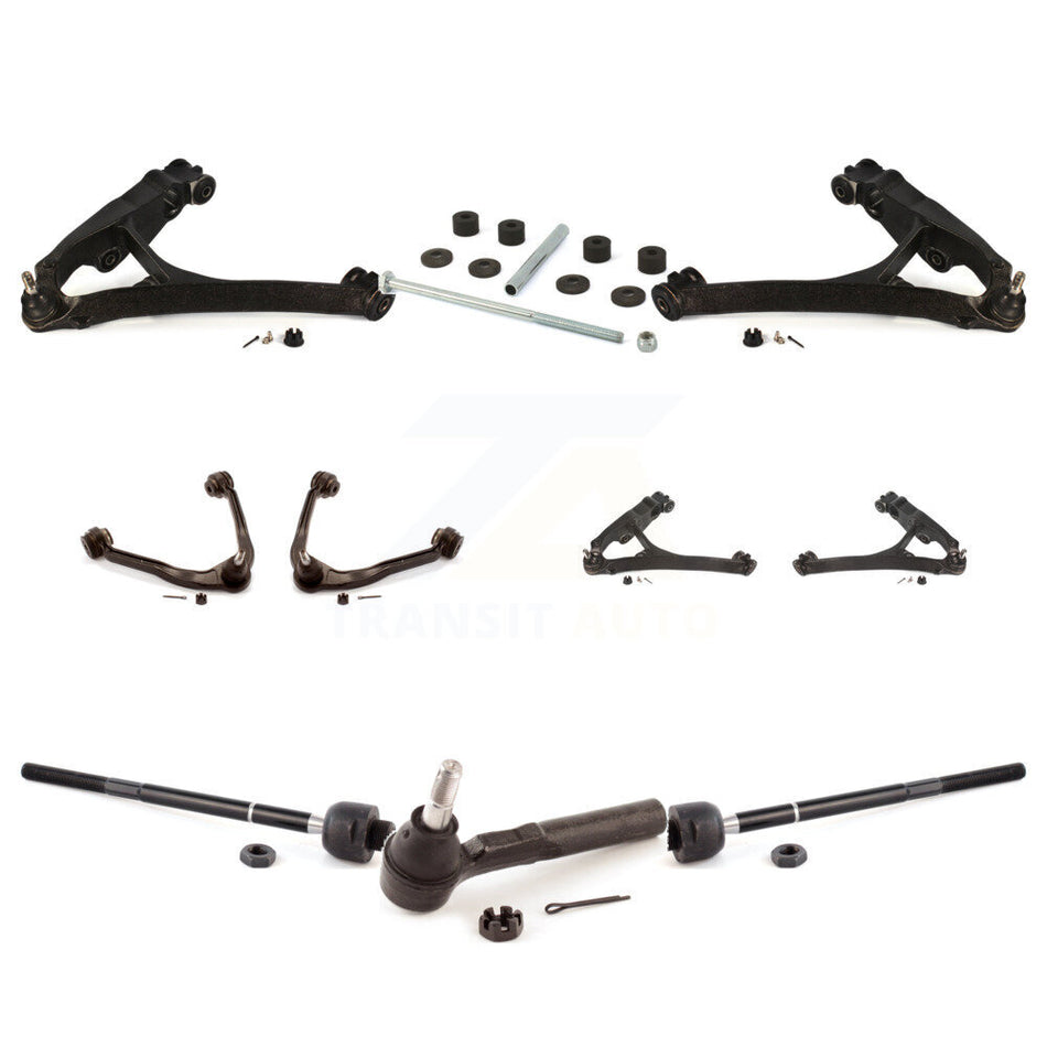 Front Control Arms Assembly And Lower Ball Joints Tie Rods Link Sway Bar Suspension Kit (10Pc) For Chevrolet Silverado 1500 GMC Sierra Classic KTR-103509
