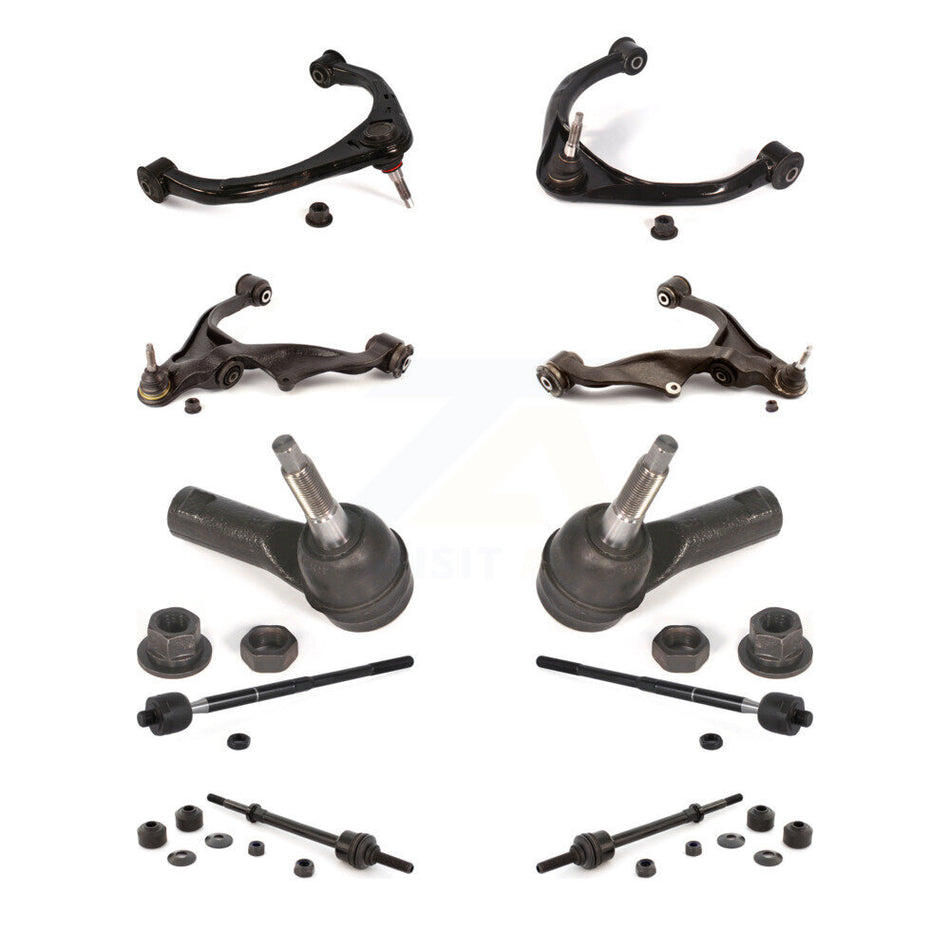 Front Control Arms Assembly And Lower Ball Joints Tie Rods Link Sway Bar Suspension Kit (10Pc) For Ram 1500 Classic KTR-103517