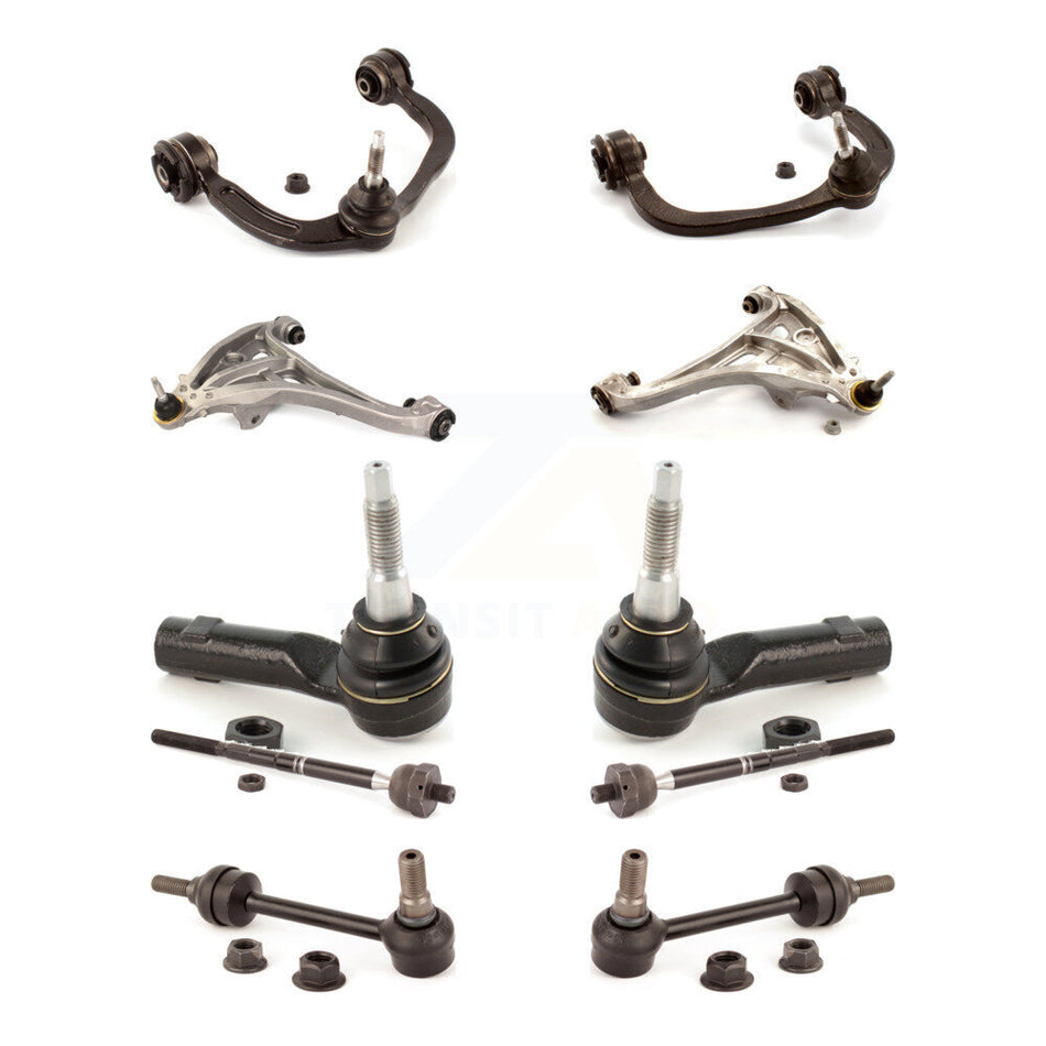 Front Control Arms Assembly And Lower Ball Joints Tie Rods Link Sway Bar Suspension Kit (10Pc) For Ford F-150 4WD KTR-103520
