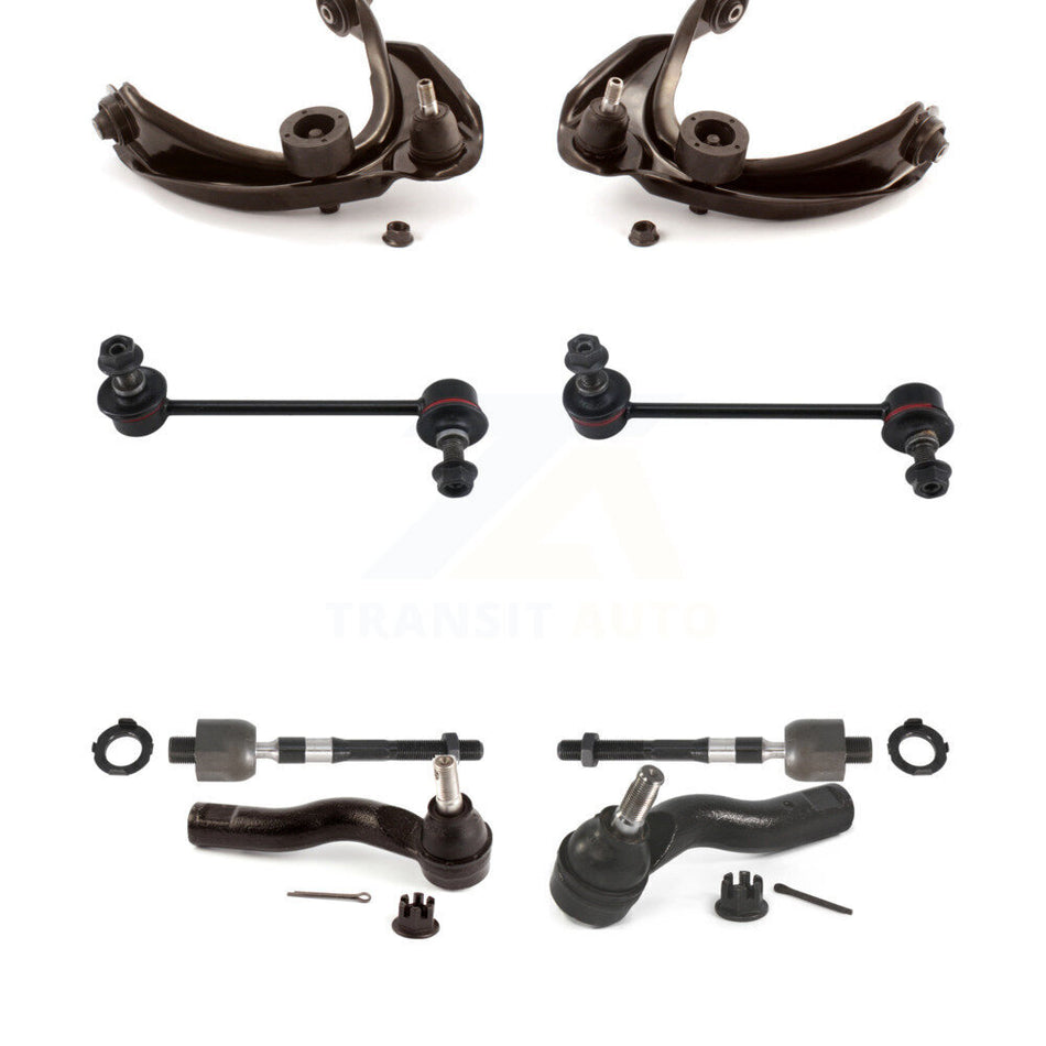Front Control Arm & Ball Joint Tie Rod End Link Kit (8Pc) For Ford Fusion Mazda 6 Lincoln KTR-103708