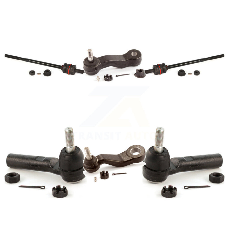 Front Steering Tie Rod End Ball Joints Idler Arm Pitman Kit For 2018-2019 GMC Savana 3500 2500 3 Groove Spline KTR-103958