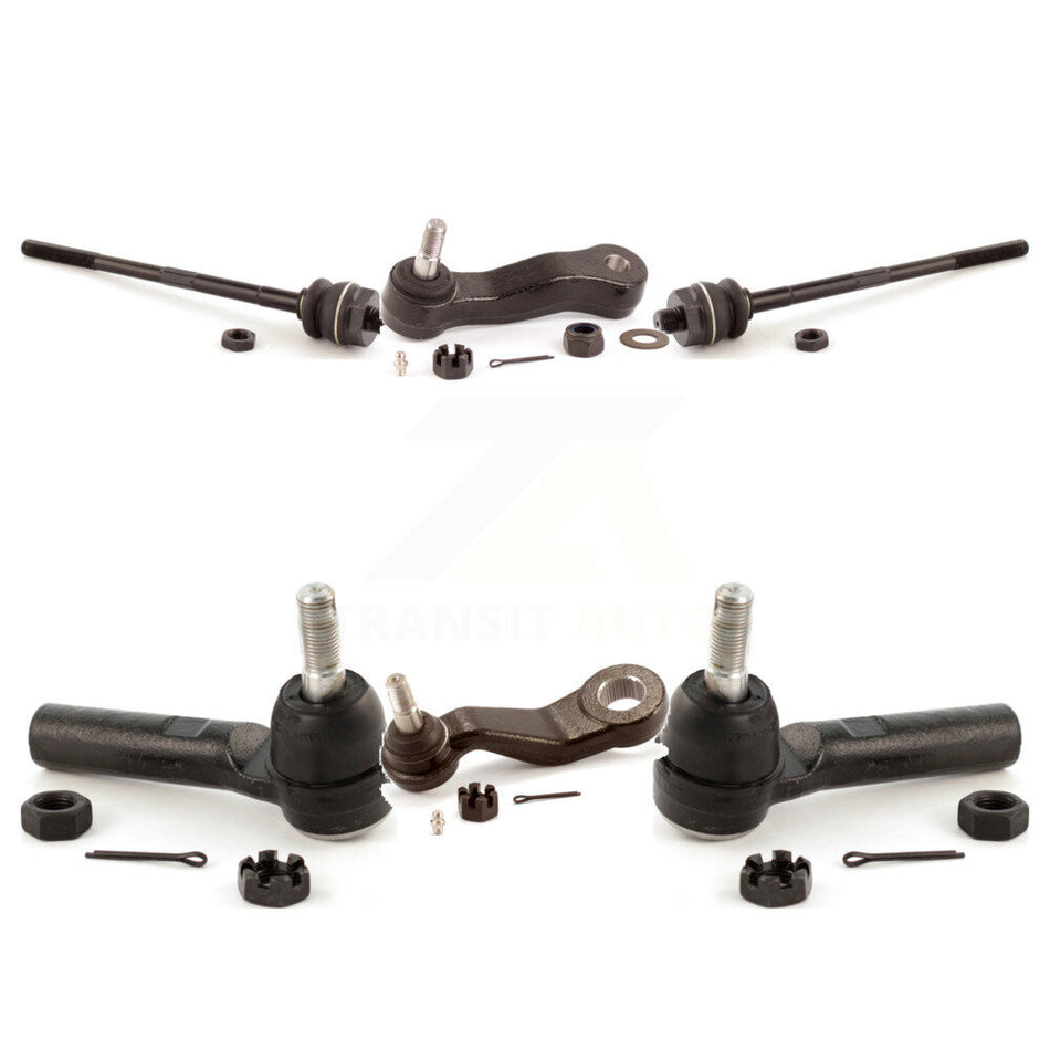 Front Steering Tie Rod End Ball Joints Idler Arm Pitman Kit For 2007-2007 Chevrolet Silverado 2500 HD Classic GMC Sierra 3500 1500 3 Groove Spline KTR-103962