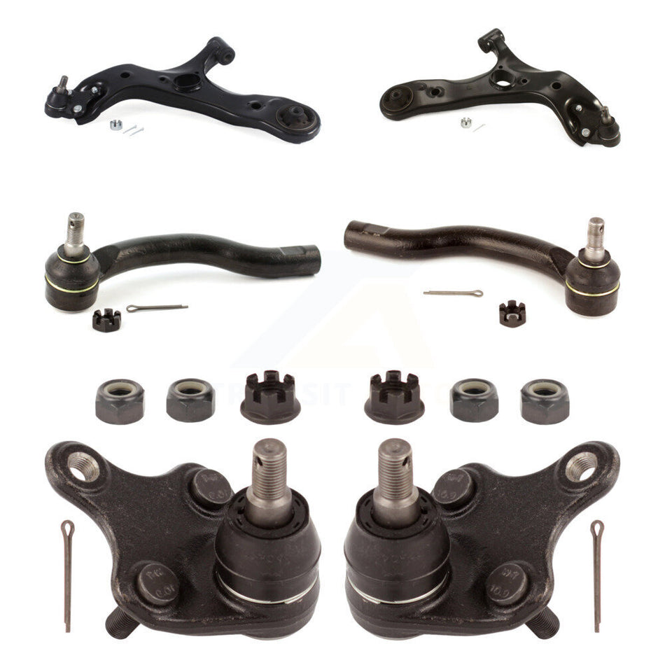 Front Suspension Control Arm With Tie Rod End And Ball Joint Kit (6Pc) For Scion tC Lexus HS250h KTR-104003