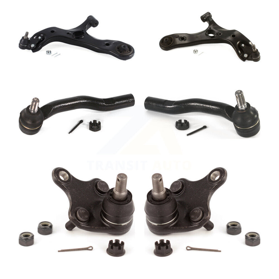 Front Suspension Control Arm With Tie Rod End And Ball Joint Kit (6Pc) For Scion xB Toyota Corolla iM KTR-104004