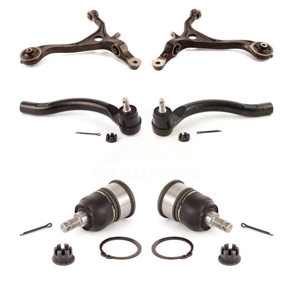 Front Suspension Control Arm With Tie Rod End And Ball Joint Kit (6Pc) For Honda Accord Acura TSX KTR-104005