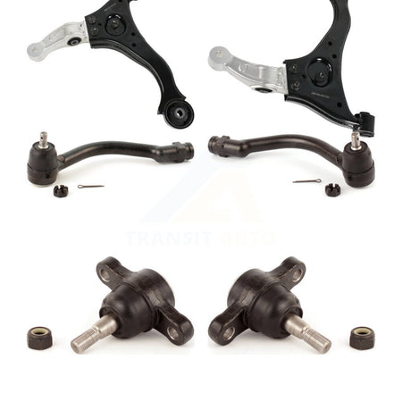 Front Suspension Arm With Tie Rod End & Ball Joint Kit (6Pc) For 2006-2010 Hyundai Sonata KTR-104011