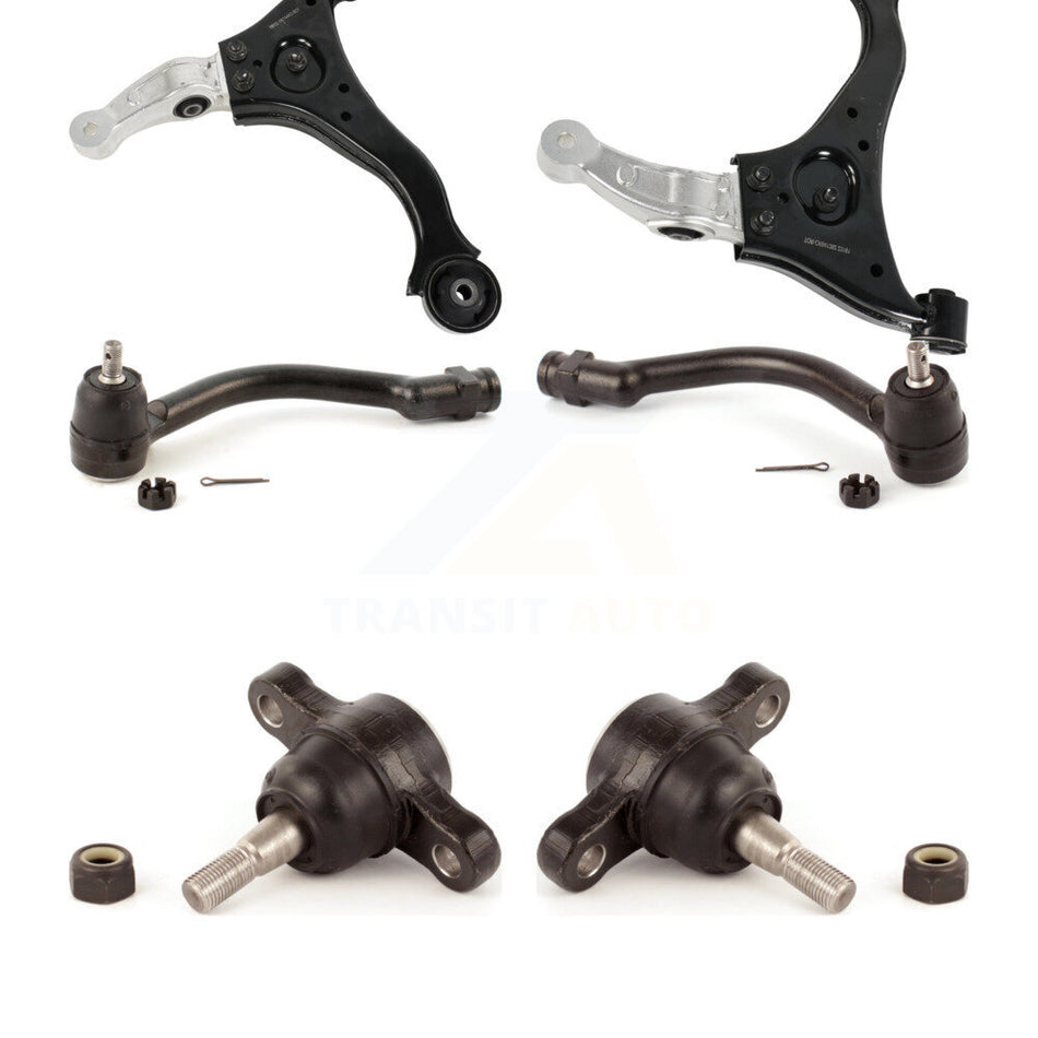 Front Suspension Arm With Tie Rod End & Ball Joint Kit (6Pc) For 2006-2010 Hyundai Sonata KTR-104011