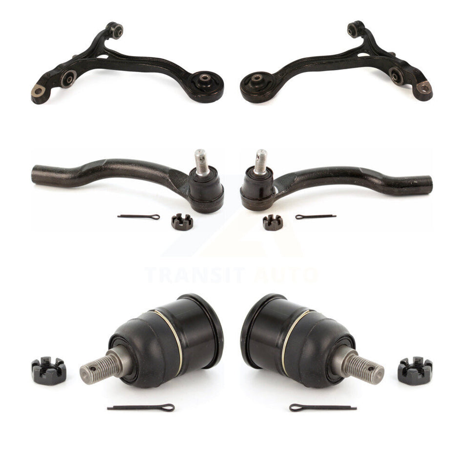 Front Suspension Control Arm With Tie Rod End And Ball Joint Kit (6Pc) For Honda Accord Acura TSX KTR-104012