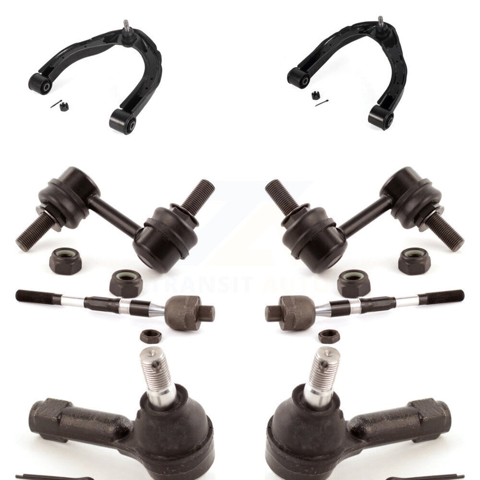 Front Control Arm And Ball Joint Tie Rod End Link Kit (8Pc) For Nissan Pathfinder Armada KTR-104140