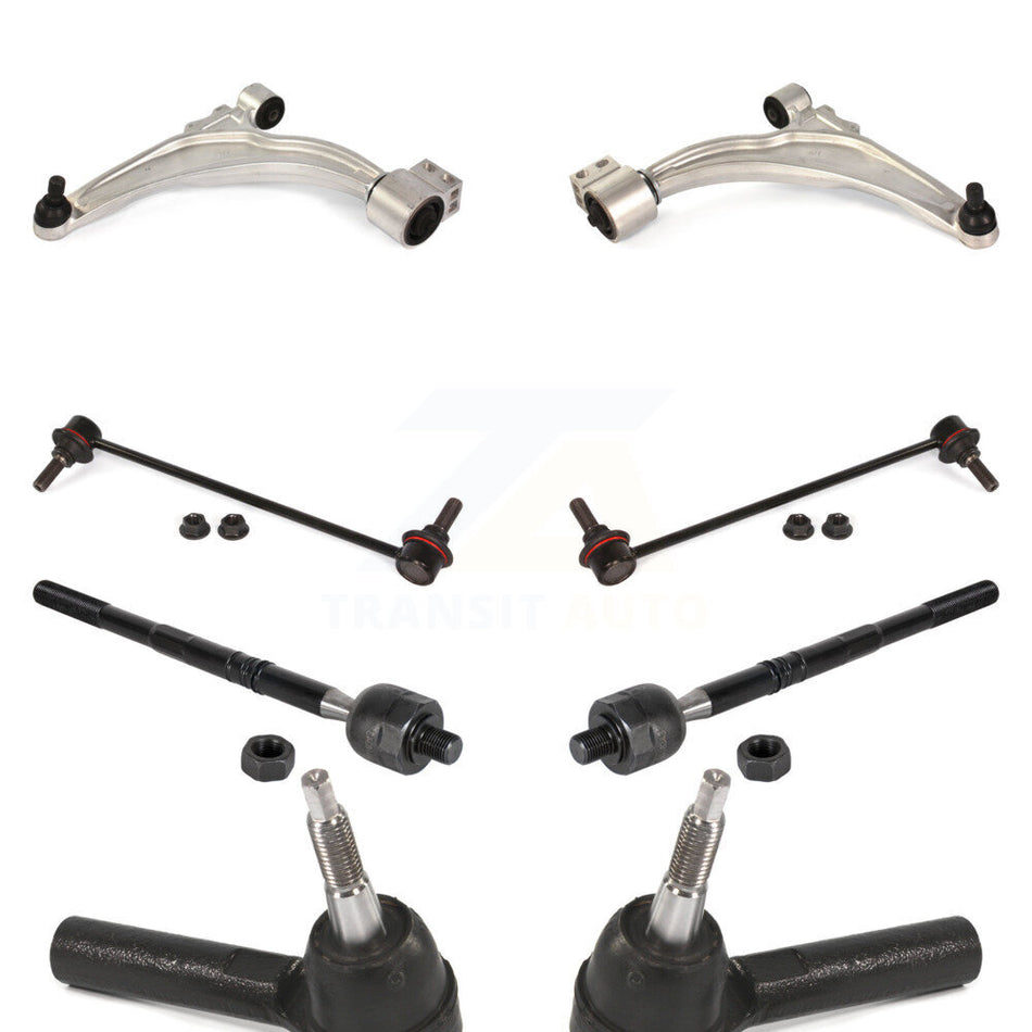 Front Suspension Control Arm And Ball Joint Assembly Steering Tie Rod End Stabilizer Bar Link Kit (8Pc) For Chevrolet Cruze Buick Verano Limited Volt KTR-104145