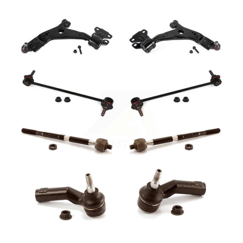 Front Control Arm & Ball Joint Tie Rod End Link Kit (8Pc) For Ford Focus Transit Connect KTR-104148