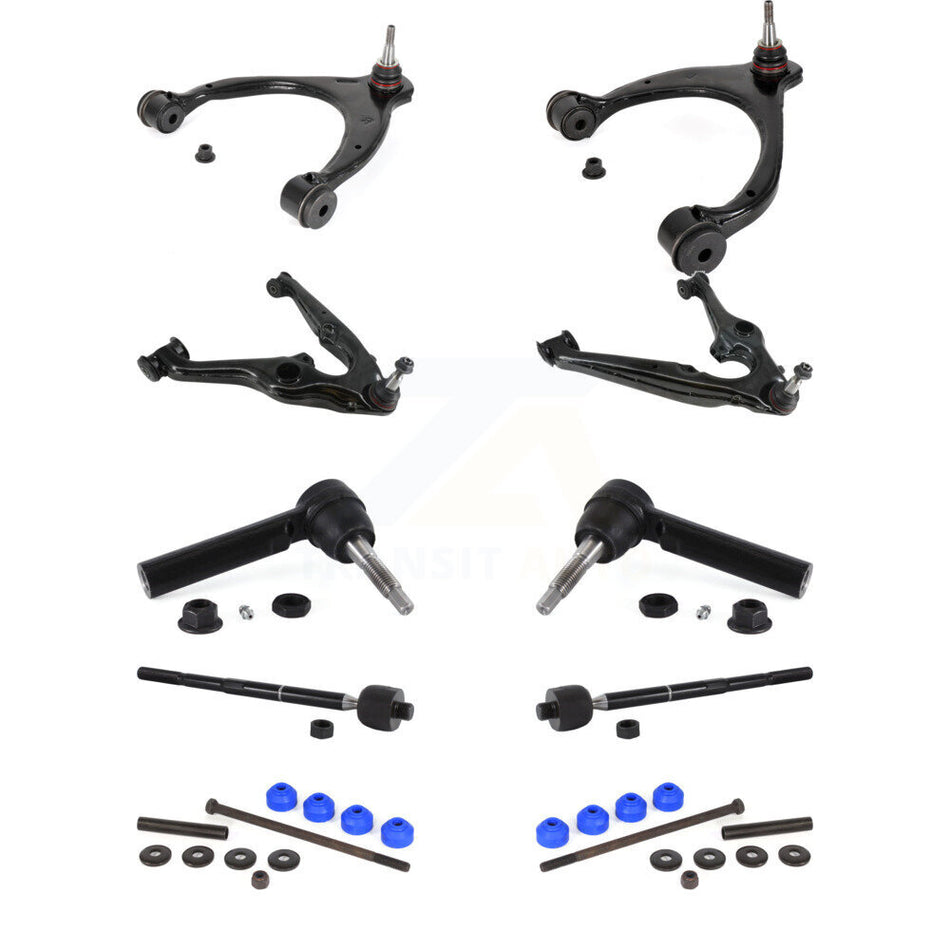 Front Control Arms Lower Ball Joints Tie Rods Link Sway Bar Kit (10Pc) For Chevrolet GMC KTR-104200