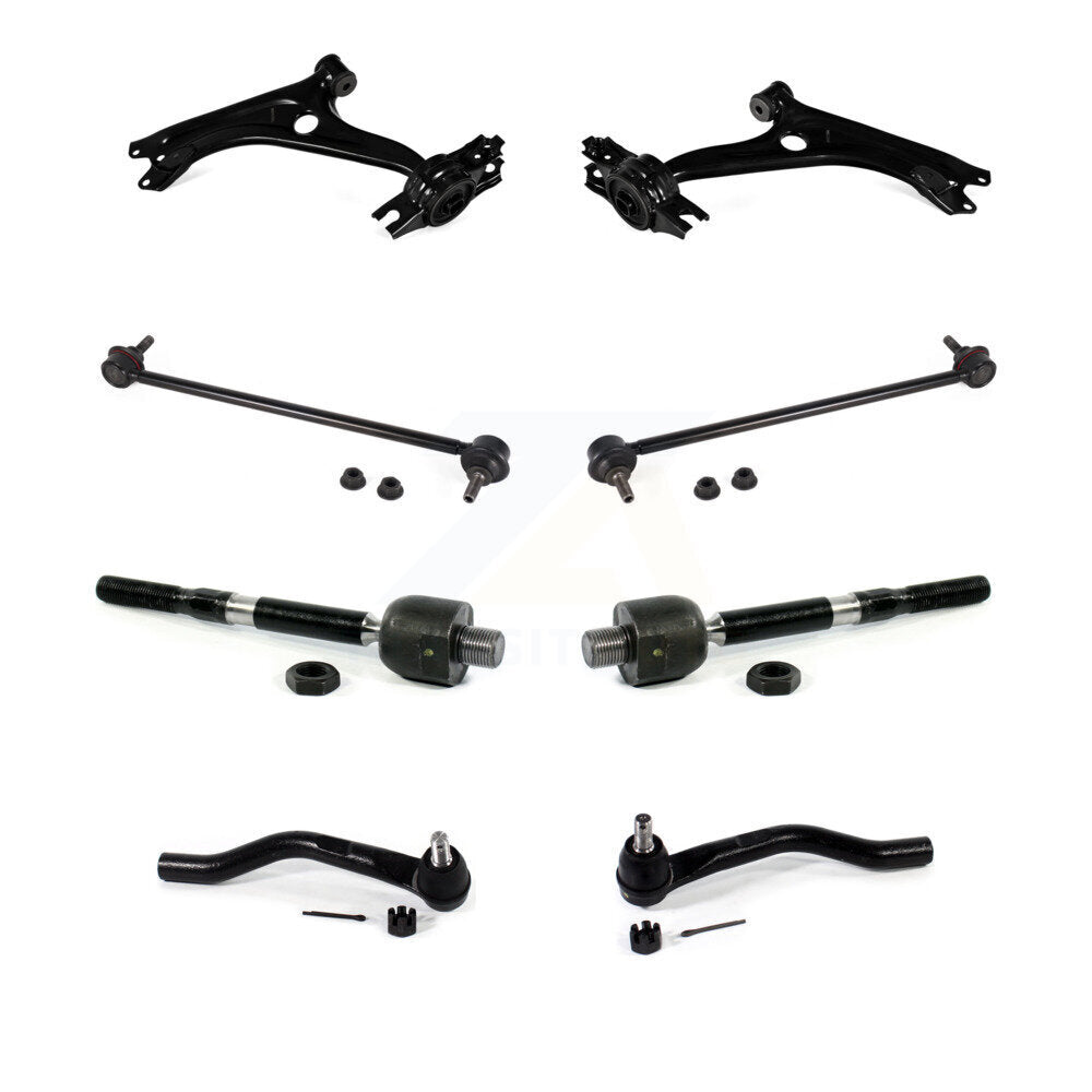 Front Suspension Control Arm And Ball Joint Tie Rod End Link Kit (8Pc) For Honda Civic KTR-104465