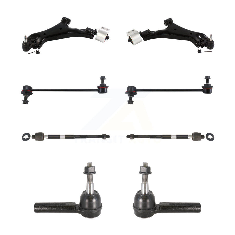 Front Control Arm Ball Joint Tie Rod End Link Kit (8Pc) For Chevrolet Equinox GMC Terrain KTR-104478