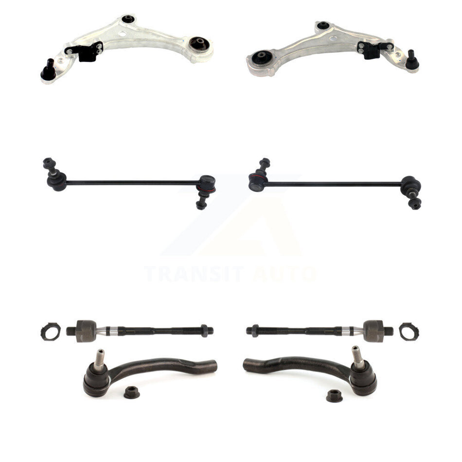 Front Control Arm And Ball Joint Tie Rod End Link Kit (8Pc) For 2009-2014 Nissan Murano KTR-104578