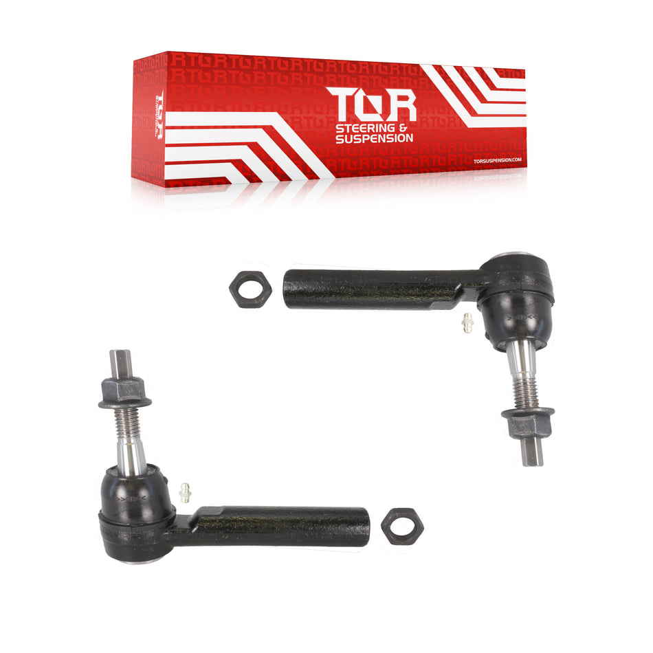 Front Outer Tie Rod End Pair For GMC Chevrolet Sierra 1500 Silverado Tahoe Yukon Cadillac KTR-104597