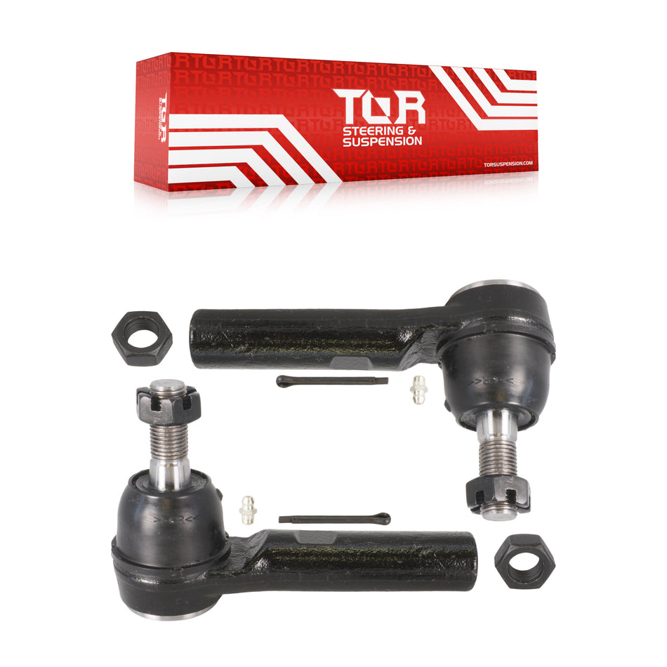 Front Outer Tie Rod End Pair For GMC Chevrolet Sierra 2500 HD Silverado Savana Express H2 KTR-104608