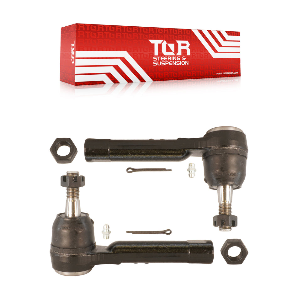 Front Outer Tie Rod End Pair For Chevrolet GMC Silverado 1500 Sierra Avalanche Yukon XL KTR-104659