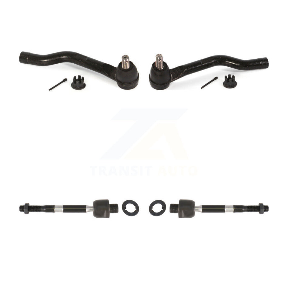 Front Outer & Inner Steering Tie Rod End Kit For Honda Accord Acura TLX 2.4L KTR-105025