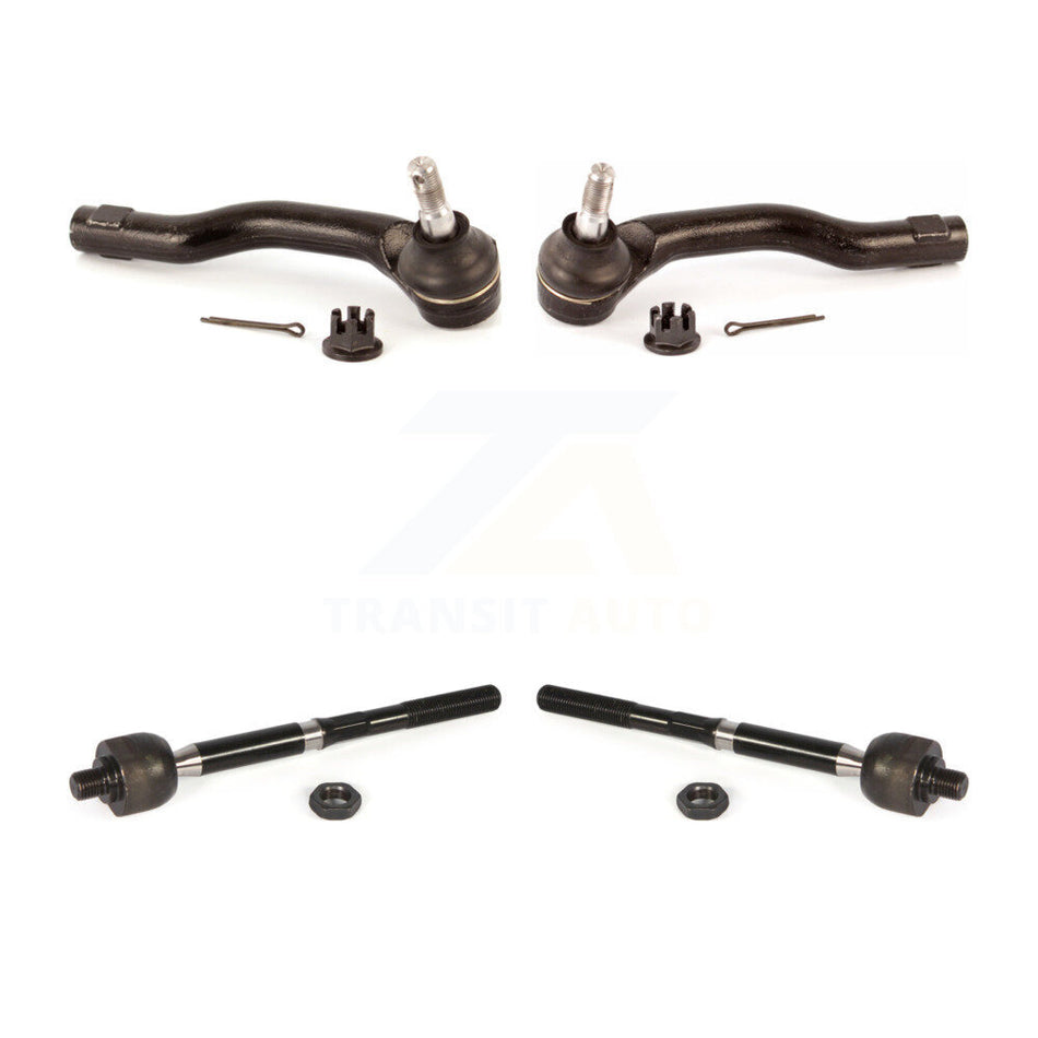 Front Outer & Inner Steering Tie Rod End Kit For 2011-2014 Mazda 2 KTR-105043