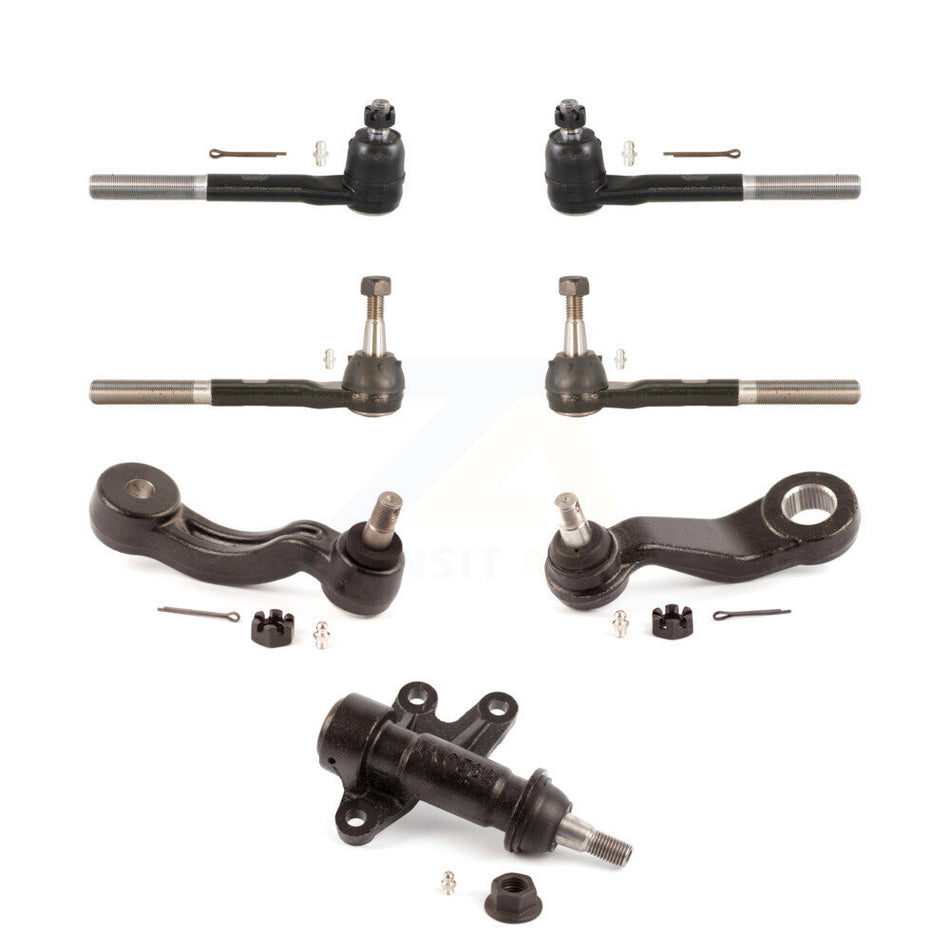 Front Inner Outer Tie Rod Pitman Idler Arm & Bracket Kit (7Pc) For K1500 Chevrolet GMC KTR-105103
