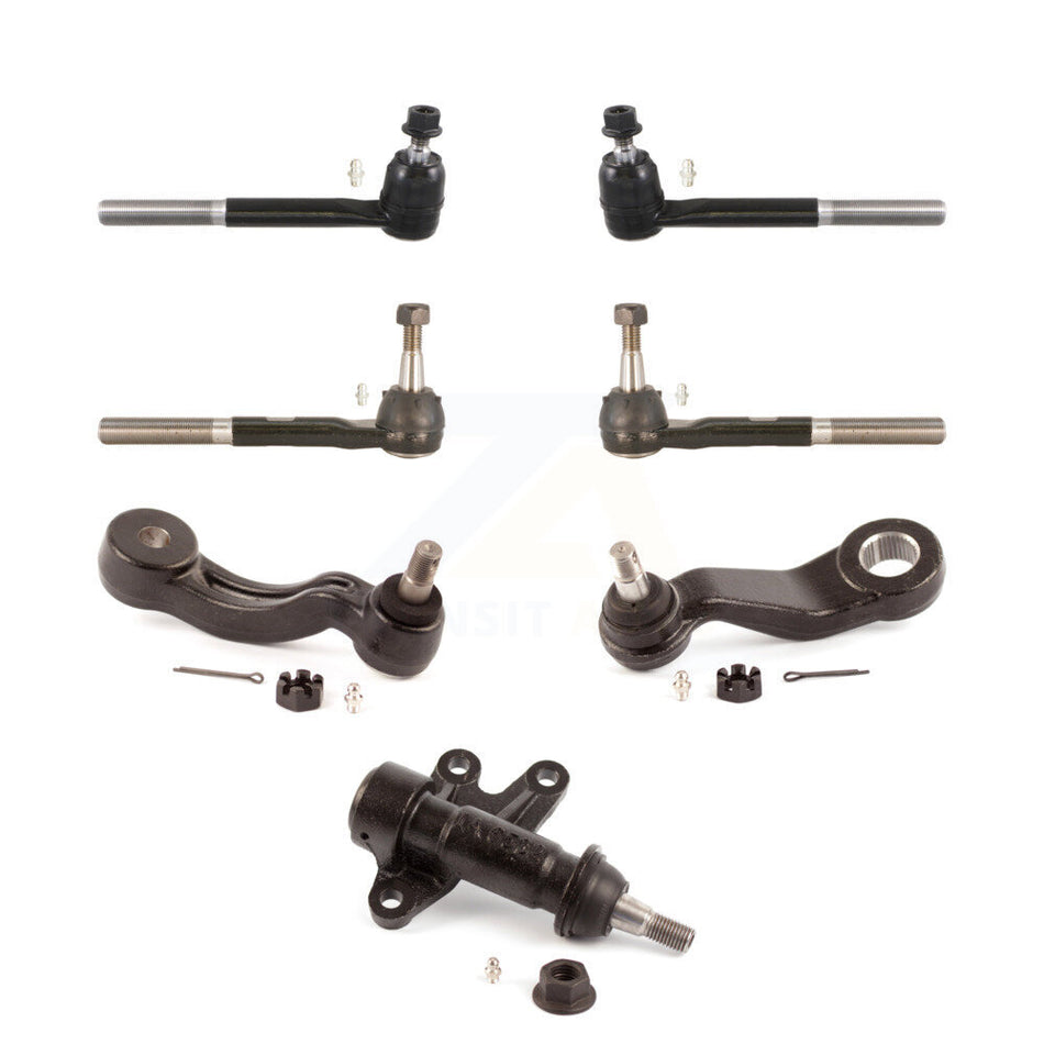 Front Inner Outer Tie Rod Pitman Idler Arm & Bracket Kit (7Pc) For C1500 Chevrolet GMC KTR-105105