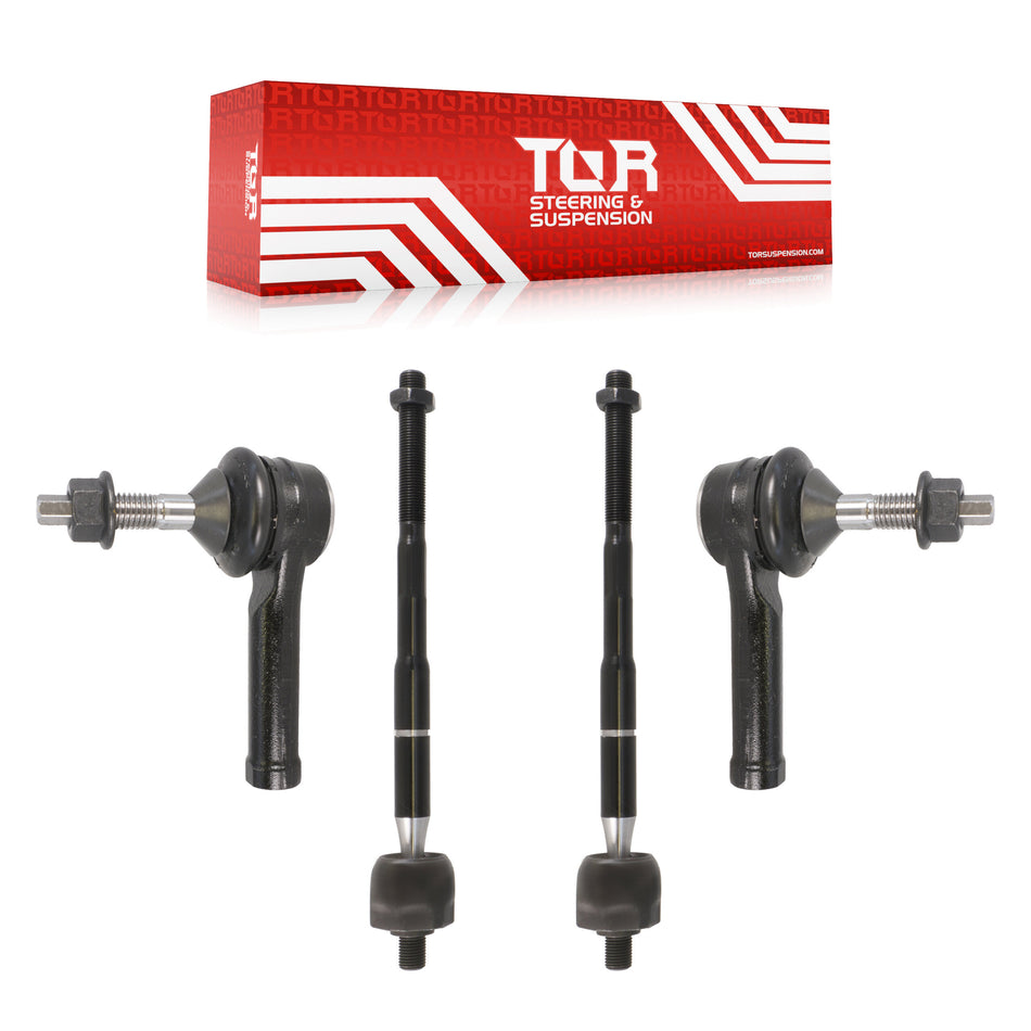 Front Steering Inner & Outer Tie Rod End Kit For Ford Flex Lincoln MKT KTR-105442