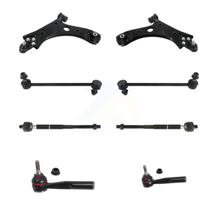 Front Suspension Lower Control Arm Ball Joint Tie Rod End Link Kit (8Pc) For Jeep Compass KTR-105479