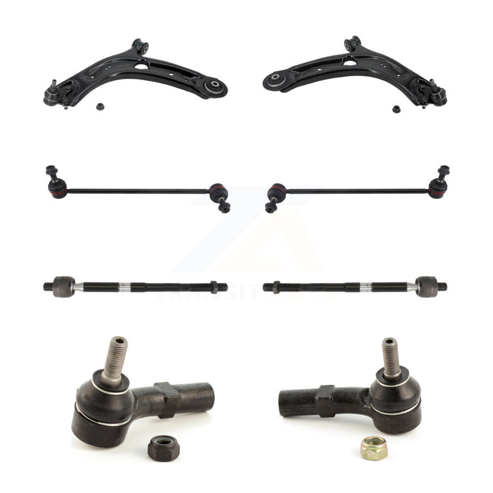 Front Suspension Lower Control Arm Ball Joint Tie Rod End Link Kit (8Pc) For 2019 Audi Q3 KTR-105482