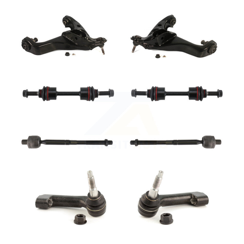 Front Suspension Lower Control Arm & Ball Joint Tie Rod End Link Kit (8Pc) For Ford F-150 KTR-105483