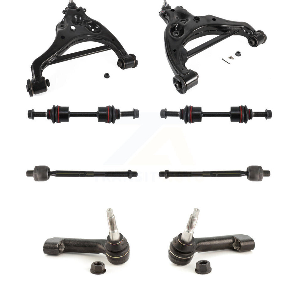 Front Suspension Lower Control Arm & Ball Joint Tie Rod End Link Kit (8Pc) For Ford F-150 KTR-105485