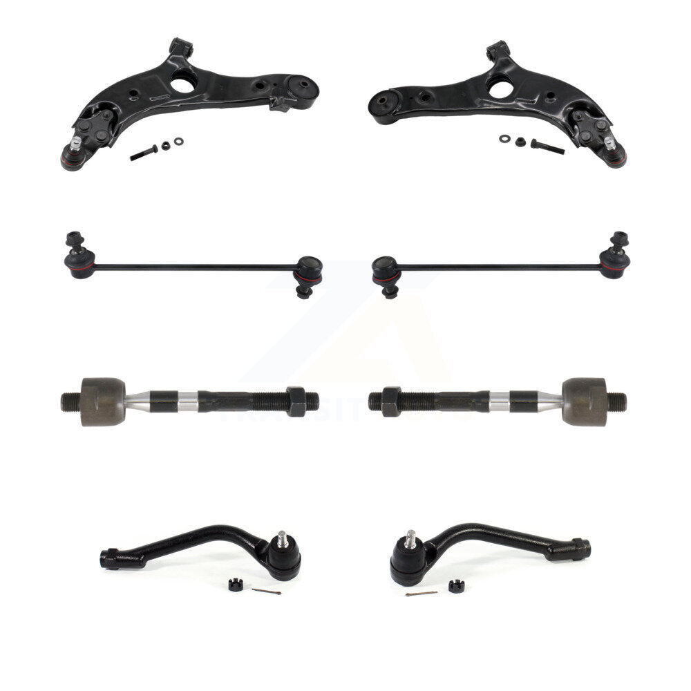 Front Lower Control Arm And Ball Joint Tie Rod End Link Kit (8Pc) For Hyundai Santa Fe XL KTR-105488