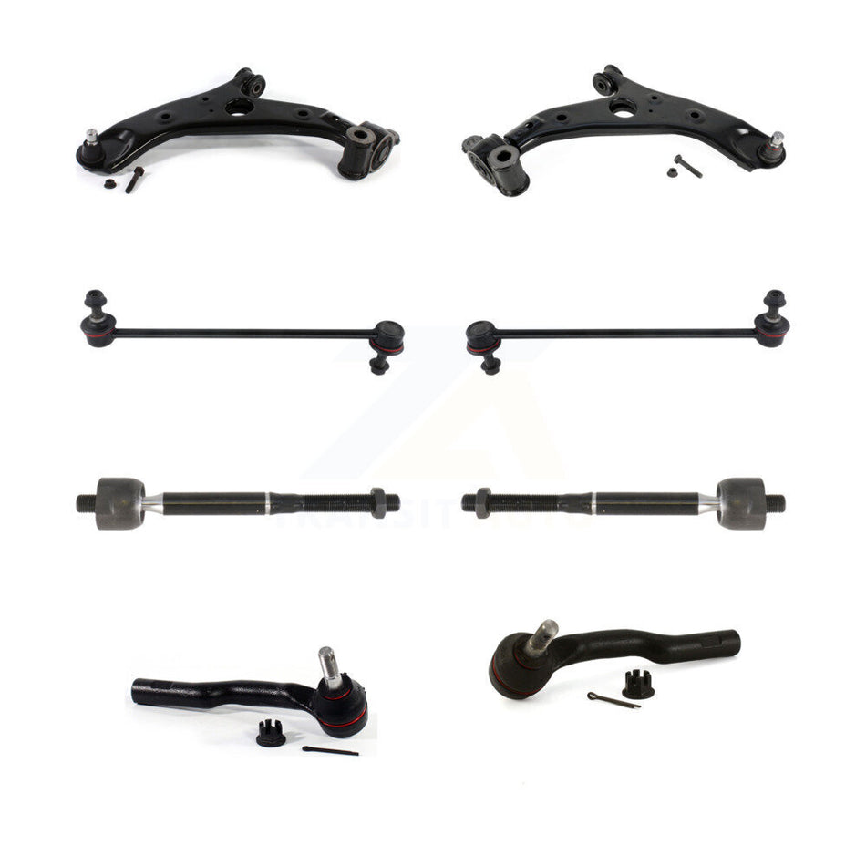 Front Lower Control Arm And Ball Joint Tie Rod End Link Kit (8Pc) For 2014-2017 Mazda 6 KTR-105489