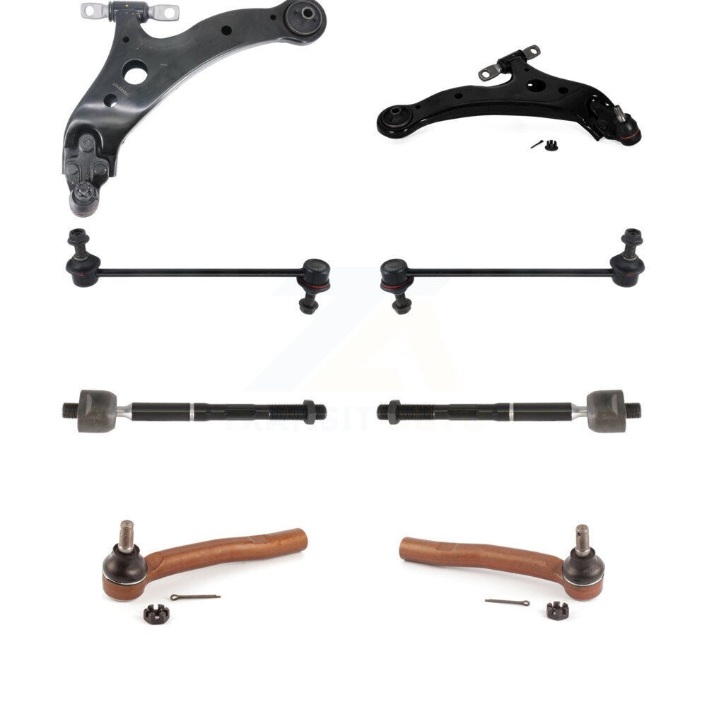 Front Suspension Lower Control Arm Ball Joint Tie Rod End Link Kit (8Pc) For Lexus RX350 KTR-105495