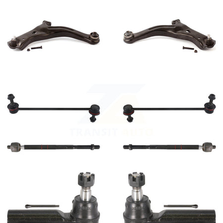 Front Lower Control Arm And Ball Joint Inner & Outer Tie Rod End Link Kit (8Pc) For Ford KTR-105552