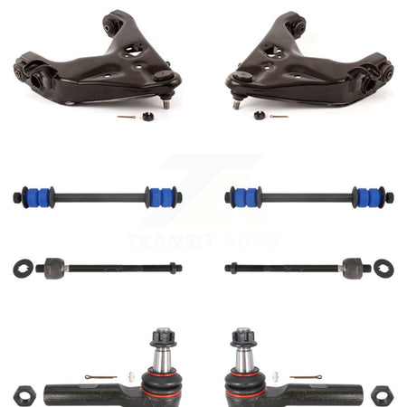 Front Lower Control Arm Ball Joint Assembly Inner & Outer Tie Rod End Link Kit (8Pc) For KTR-105555