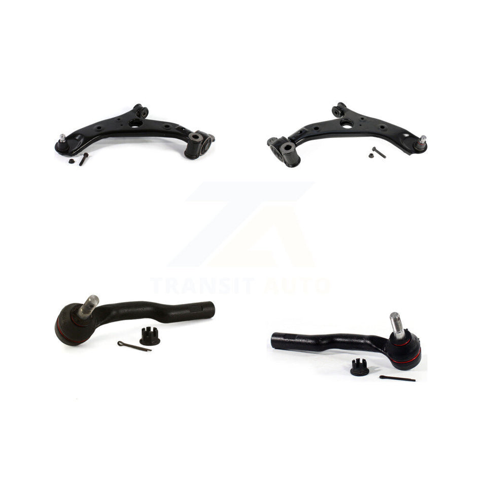 Front Suspension Lower Control Arm Assembly & Outer Tie Rod End Kit For 2014-2017 Mazda 6 KTR-105592
