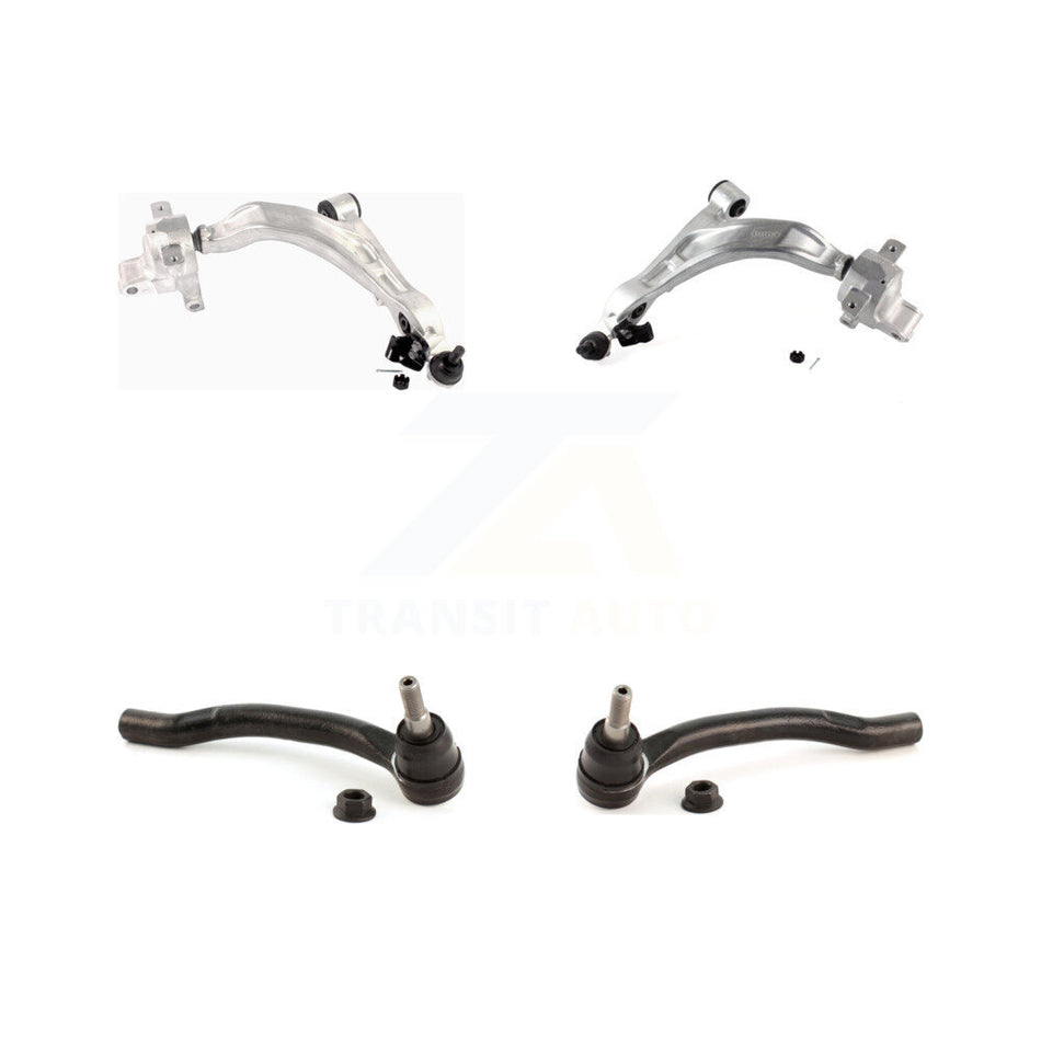 Front Suspension Lower Control Arm Assembly Outer Tie Rod End Kit For INFINITI QX70 FX37 KTR-105595