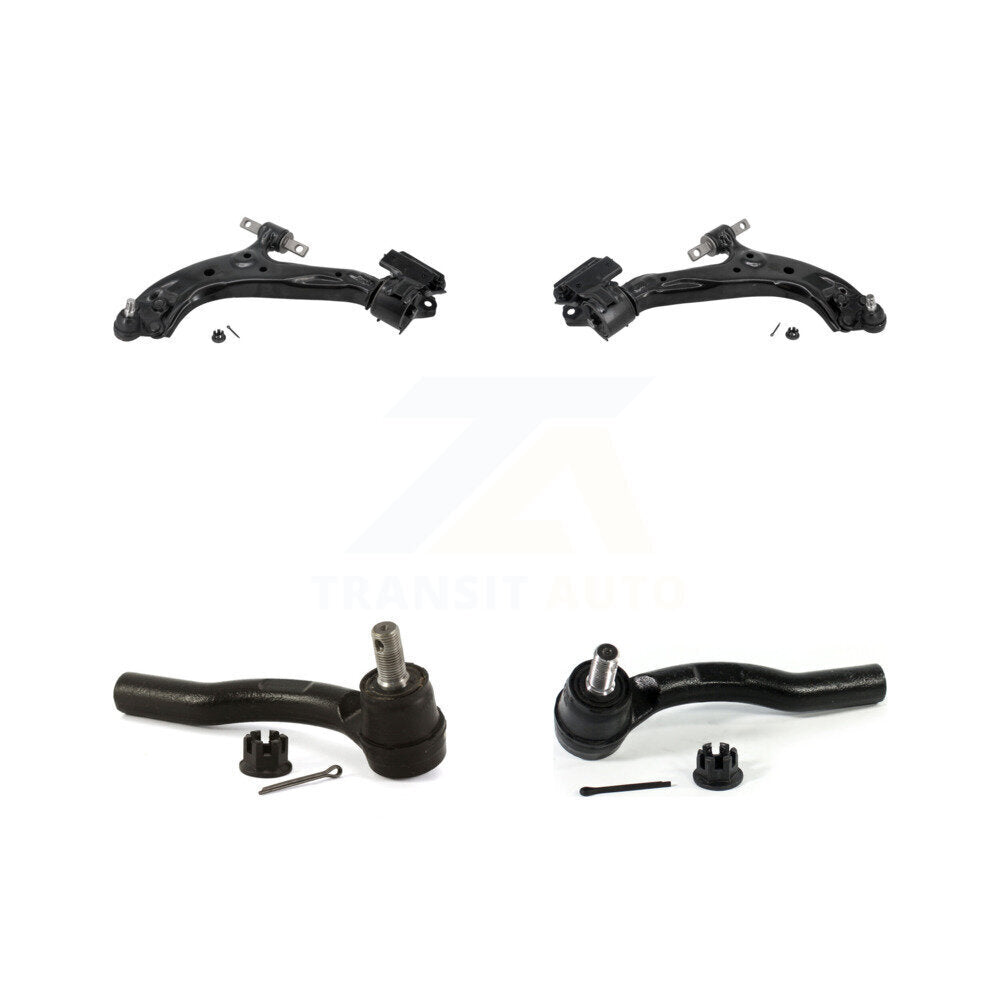 Front Lower Control Arm Assembly And Outer Tie Rod End Kit For 2012-2014 Honda CR-V KTR-105596