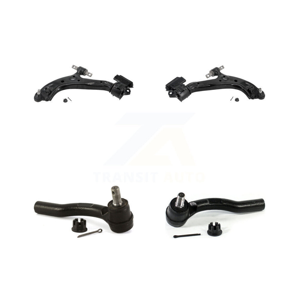 Front Lower Control Arm Assembly And Outer Tie Rod End Kit For 2012-2014 Honda CR-V KTR-105596