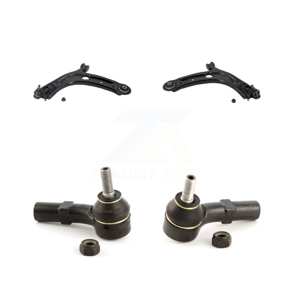 Front Lower Control Arm Assembly Outer Tie Rod End Kit For 2022-2023 Volkswagen Taos FWD KTR-105604