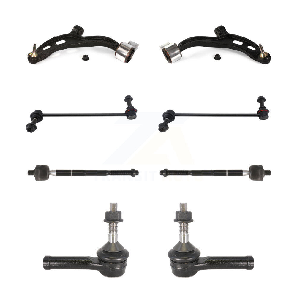 Front Lower Control Arm & Ball Joint Tie Rod End Link Kit (8Pc) For Ford Flex Lincoln MKT KTR-105605